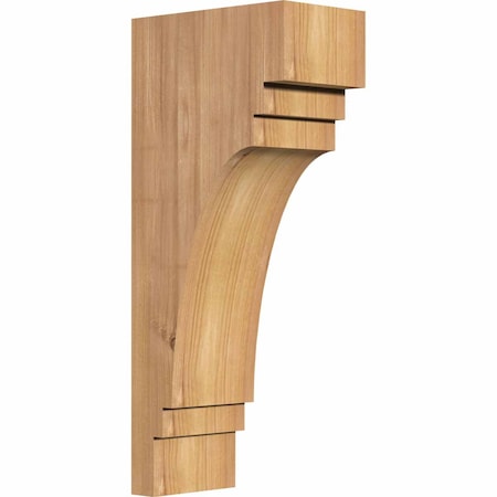 Ekena Millwork Pescadero Smooth Corbel, Western Red Cedar, 3 1/2"W x 6"D x 14"H COR04X06X14PEC00SWR